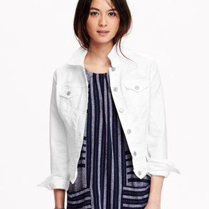 White Jean Jacket, Cotton